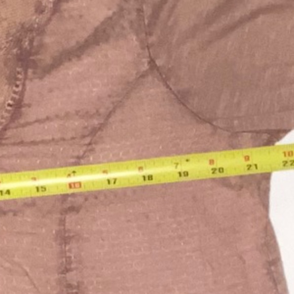 Vintage America Mauve Boho Top Size L - Picture 5 of 5